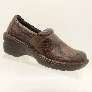 B.O.C BORN CONCEPTS Clogs Brown Animal Print